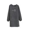 Long Sleeve Apron Skin-friendly with Pockets Polyester Cotton Ladies Workwear Aprons for Cooking