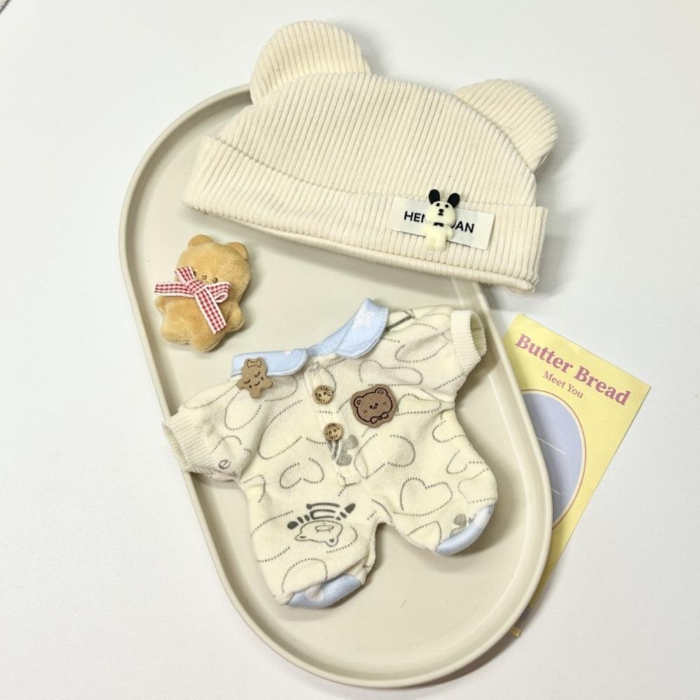 DIY 20cm Dolls Clothing Set Cartoon Plush Dolls Clothes Fashion Doll Clothes  Cotton Doll