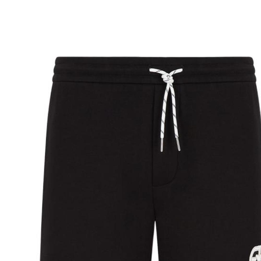 Emporio Armani Ss22 Однотонные Прямые Свободные Повседневные Шорты на Шнурке Мужские шорты Черный 3L1PFU-1JHSZ-0999