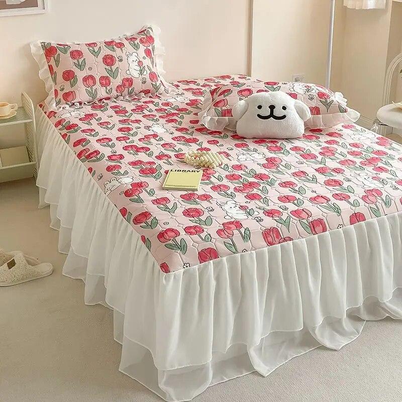 Корейский летний охлаждающий латексный тонкий комплект одеял с кондиционером, простыня с наволочками, роскошный комплект постельного белья размера «queen-king-size»