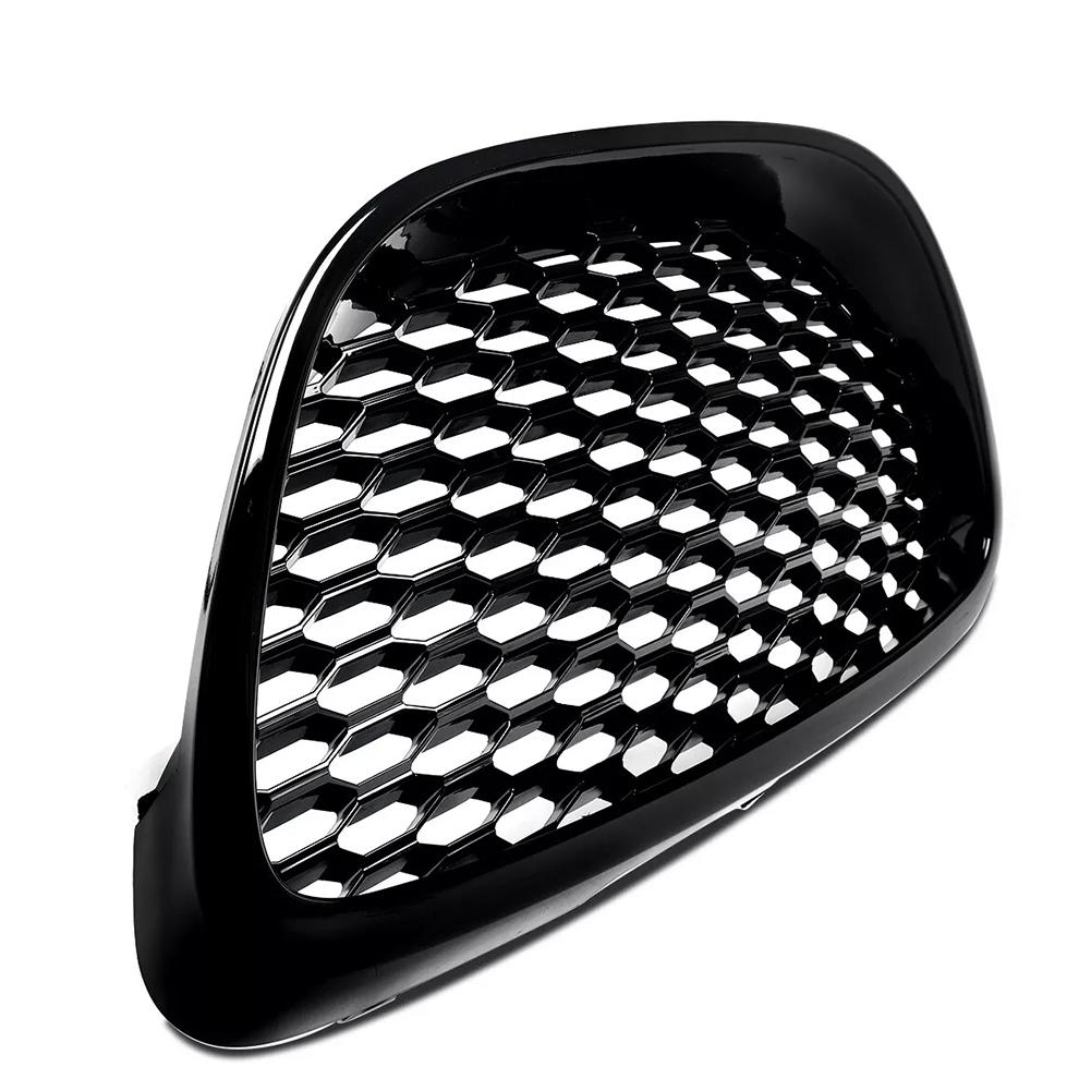 Black Mesh Debadged Grill Grille Mesh Badgeless Sport Racing Grill Compatible with Seat Leon MK2 1P 2006-2009
