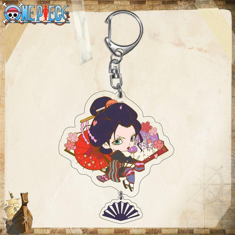 One Piece King Luffy Sona Beauty Подвеска Аниме Акриловый Брелок Прозрачный Брелок Акрил