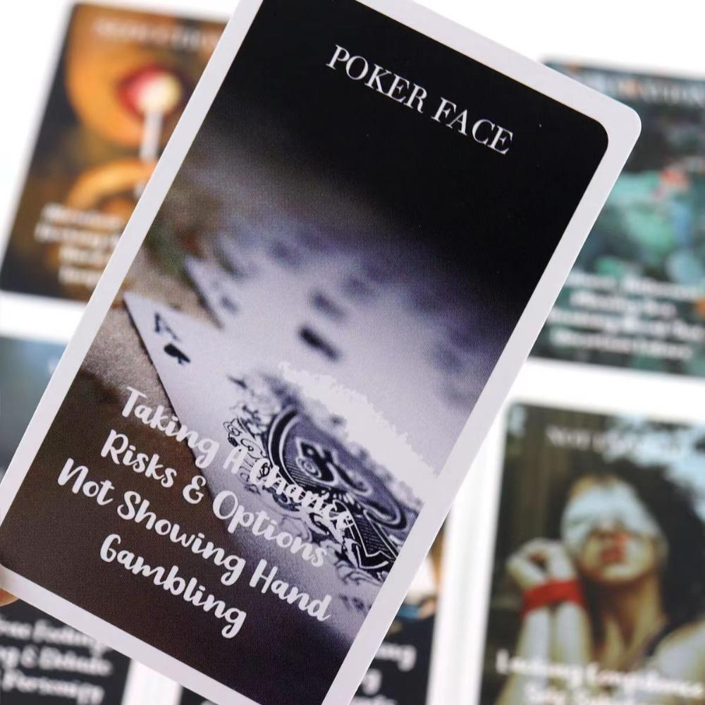 53 Pcs Cards Mystic Red Rose Oracle Deck 10.3*6cm A Situations Deck Tarot Cards Twin Flame Oracle Cards Love Keywords Meaning Unique Healing Deck