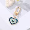 Pendant Car Key Ring Handbag Charms Blue Eye  Key Chain Irregular Heart Keyring Evil Eye Keychain