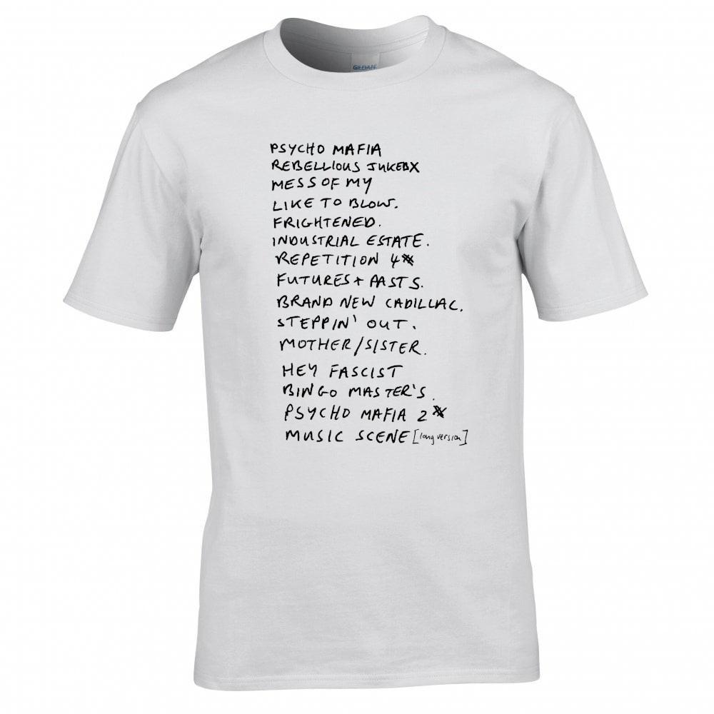 The Fall Setlist 1978 Tshirt 80s Post Punk Band Tee Live Witch Trials Dragnet