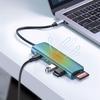 6in1 HUB adapter USB-C - HDMI USB-A USB-C PD SD TF reader - gray