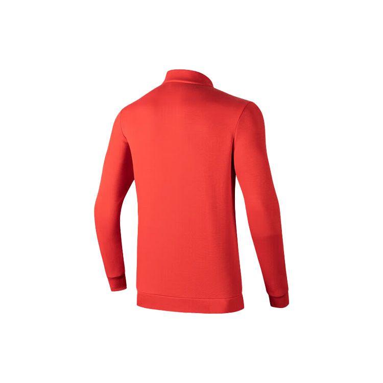 Anta Сплошной цвет с буквенным принтом, повседневная вязаная спортивная куртка, мужская верхняя одежда, красный 152317702-2