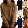 Женский однотонный повседневный вязаный свитер с капюшоном и длинными рукавами, пуловер и базовый слой вязаный свитер