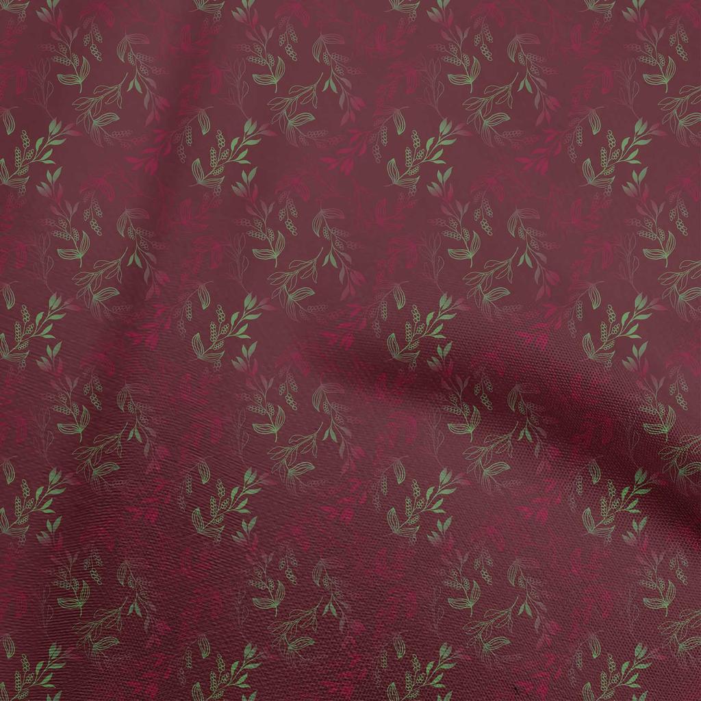 oneOone Cotton Flex Blue Fabric Leaves Sewing Craft Projects Fabric Prints By Yard 40 Inch