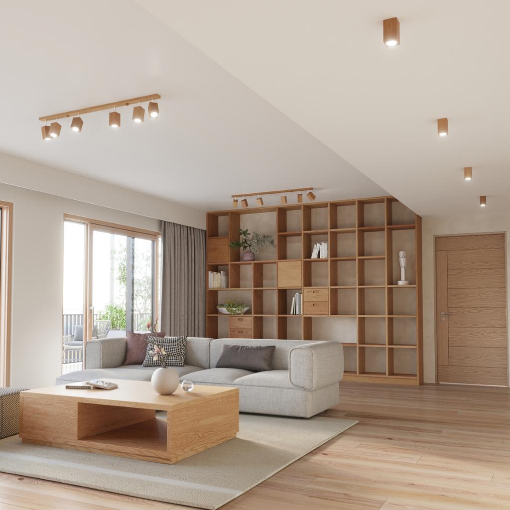 Keke 2 oak ceiling lamp