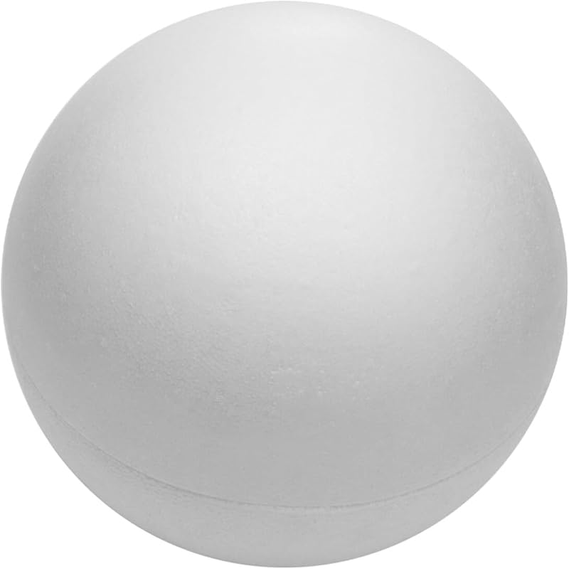 Holibanna White Foam Balls Round Spheres Hollow Foam Ball Polystyrene Balls Modeling Foam Ball for Christmas Table Centerpiece Decor (30CM)