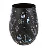 Crystal Witch Print Stemless Wine Glass