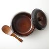 Osaka Choseido Wooden Rice Container with Rice Serves Approximately 2 Go Spoon, 3-4 People, (1.5 Cups)