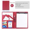 Папка-регистратор Padfolio Man PU Padfolio формата A4, портфель, держатель для деловых документов, металлический планшет, органайзер для документов, офис