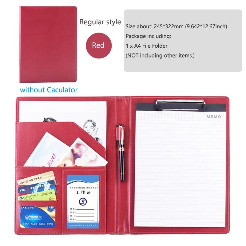 Папка-регистратор Padfolio Man PU Padfolio формата A4, портфель, держатель для деловых документов, металлический планшет, органайзер для документов, офис