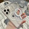 Magnetic Transparent Case for Apple iPhone 17 Pro Max, Compatible with 16/15/14/13, Magsafe Two-in-One.