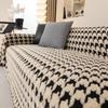 Velvet Houndstooth Sofa Cover Towel Winter Plush Sofa Seat Cushion Sofa Cover Autumn and Winter