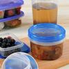 6 Pcs Crisper Box with Lid Stackable Transparent Leakproof Reusable Food Grade Soup Food Storage Case Microwave Dishwasher Safe