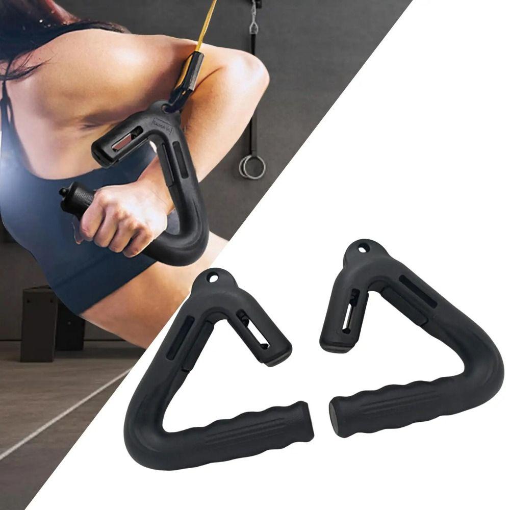 1 пара с отверстием для каната, вертикальная ручка, треугольная ручка для тяжелой атлетики, тяга назад