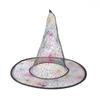 Hot Sale Gauze Halloween Ball Hat Parties Dress Up Cosplay Prop Headwear Costume Props Funny Costume Cap Gift