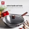Zwilling Dragon Series 30cm Flat-Bottom Non-Coated Iron Wok