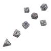 7Pcs Digital Number Multi-faceted For Kid/Adult Toys/Games Zinc Alloy Dice