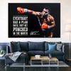 Boxing Motivational Canvas Painting Everybody Has A Plan Till They Get Punched In The Mouth Posters Prints Mike Tyson Wall Art