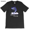 Смешная футболка Crazy Shark Новое поступление Мужские с круглым вырезом Семейные футболки Молодежные Король Кошмаров Короткий рукав Белые футболки XXXL