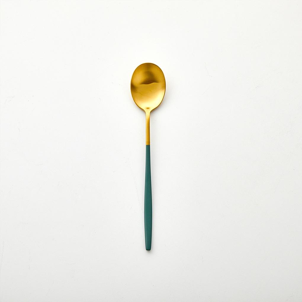 Roy Dinner Spoon_Gold Green