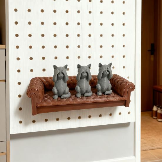 Органайзер для полок на перфорированной панели, перфорированная панель, украшение для дивана, расширяемая система полок на перфорированной панели, настенный декор, полка