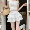 Ballet Style Sweet Cake Fluffy High Waist Skirt For Women Summer 2024 New Black Fashion Anti-exposure Skirt