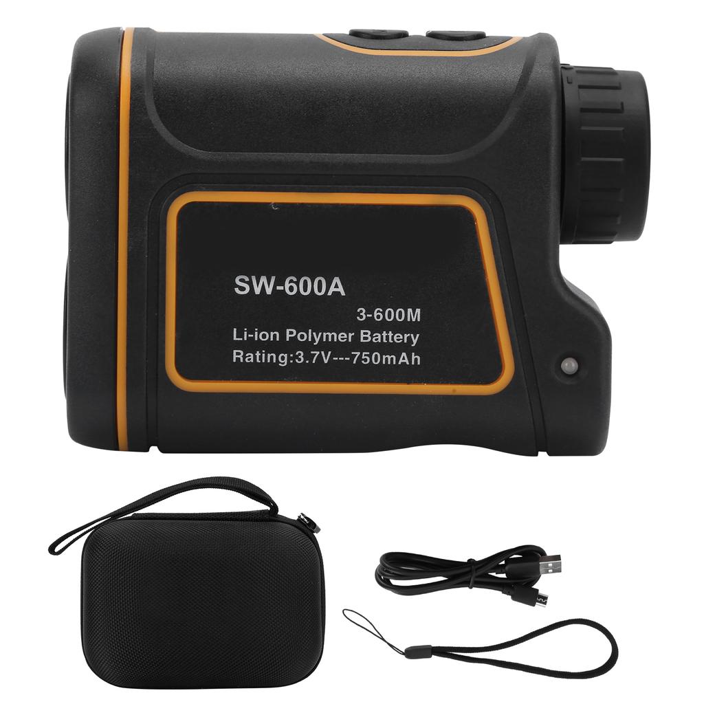 SW600A Portable HandHeld 600m Telescopic Range Finder Distance Height Angle Speed Meter