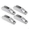 4 Pcs. Boat Cleat Rope Clamp Curry Made of 316 Stainless 10mm