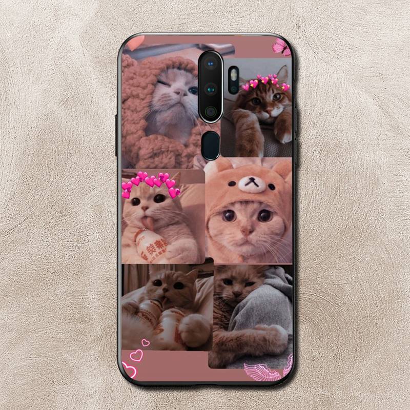 Чехол для телефона Cat Memes для Vivo Y91C Y11 17 19 17 67 81 Oppo A9 2020 Realme c3