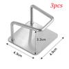 1/2/3PCS Kitchen Organizer Sponge Holder Soap Rack Self Adhesive Sink Drain Drying Stainless Steel Wall Storage Hook Accessories