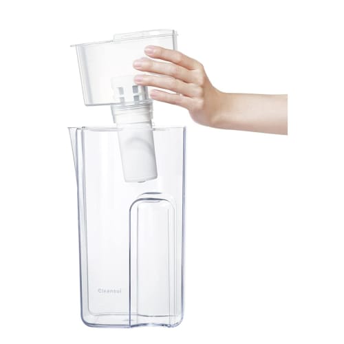 Cleansui Water Purifier, Pot-Type Cartridges, 3-Pack [CP405Z-WT], Filtered Water Capacity: 1.4L, Total Capacity: 2.2L, Medium Capacity Model