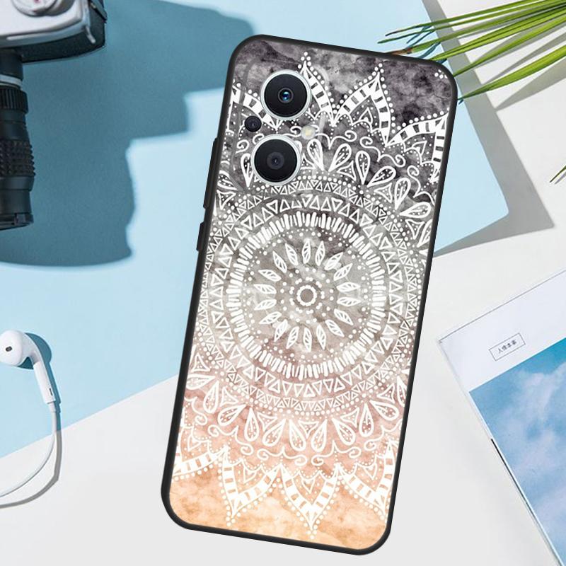 Элегантный Чехол с Цветочным Мандала-Дизайном для OPPO Reno 5Z 4Z 2Z 8T 3 4 5 6 7 8 Lite Find X5 X2 X3 Lite Neo X6 Pro