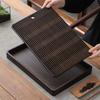 Natural Bamboo Chinese Tea Tray Rectangular Tea Storage Tray Tea Drainage Board Tea Room