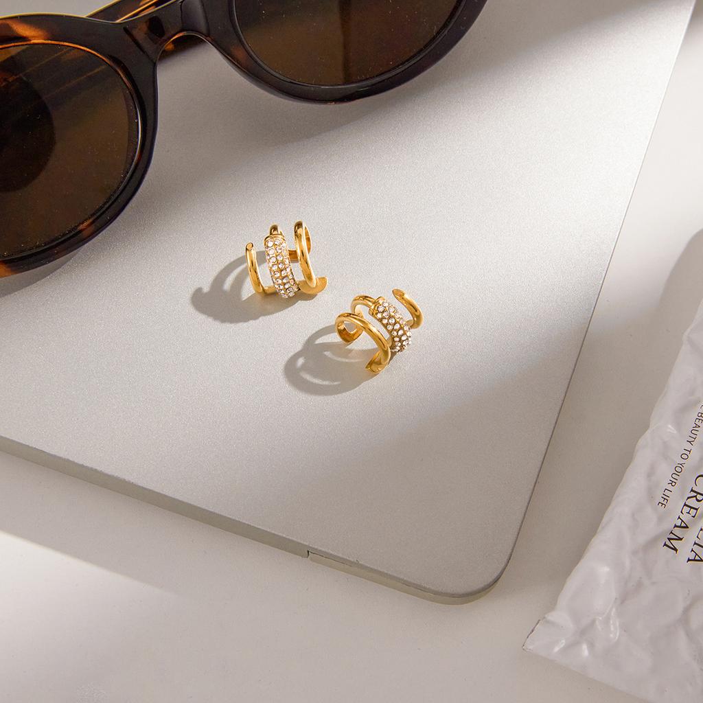 Роскошные клипсы для ушей с зажимом на хрящ, не требующие прокола.