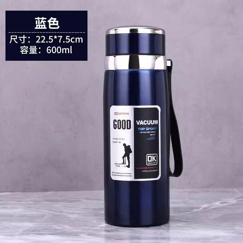 316 Stainless Steel Insulated Travel Mug With Tea Infuser Portable Water Bottle Outdoor Camping Car Home Office