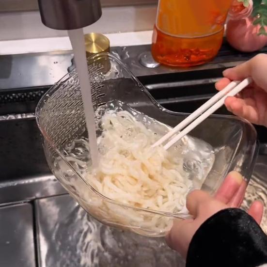 Сливной дуршлаг Портативный дуршлаг для фруктов Большой вместимости Пищевой Без BPA Сливной дуршлаг для раковины Сито Миска для мытья овощей