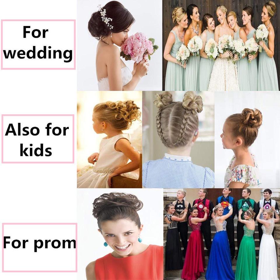 Женские волнистые вьющиеся беспорядочные булочки для волос, синтетические эластичные резинки для волос, резинки для волос, резинки для волос