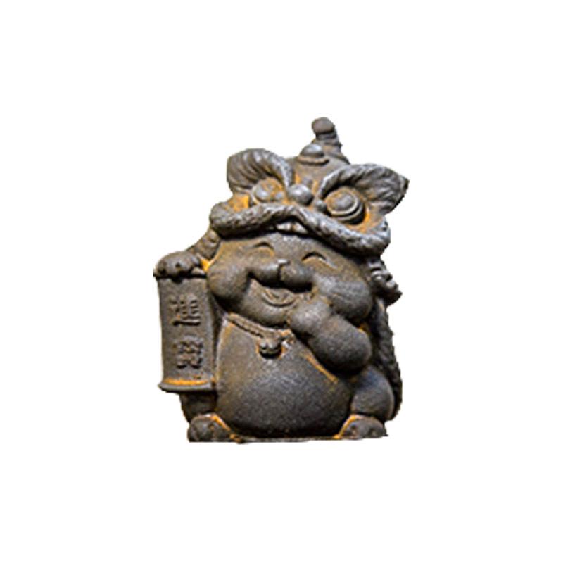 Пробуждающийся Лев Денежный Кот Орнамент - Китайский Национальный Тренд Домашний Декор, Высококачественное Ручное Изделие для Рабочего Стола Гостиной.