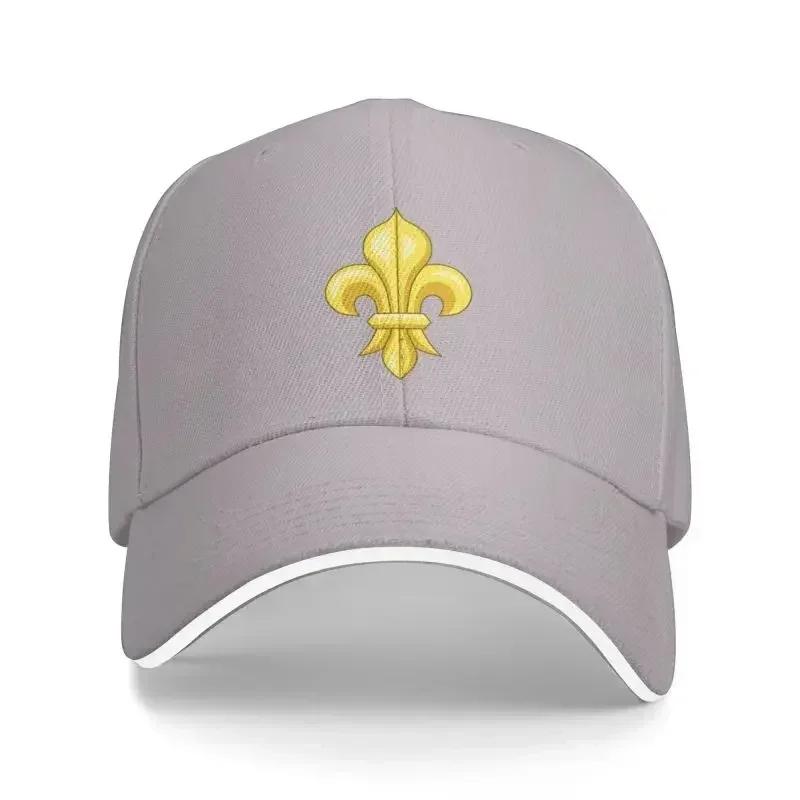Классическая бейсболка Fleur De Lis для мужчин и женщин, персонализированная регулируемая унисекс, шляпа для папы с цветком французской лилии, уличная кепка
