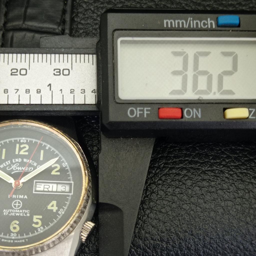 ВИНТАЖНЫЕ АВТОМАТИЧЕСКИЕ ШВЕЙЦАРСКИЕ МУЖСКИЕ ЧАСЫ WEST END WATCH CO С ЧЕРНЫМ ЦВЕТОМ ЦИФЕРБЛАТА a700149-5