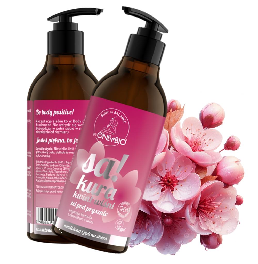Onlybio Body In Balance Shower Gel, Sakura Cherry Blossom 400