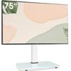 AOKCOS TV Wall Tabletop Compatible with Large TV for Both Tabletop and Ground Height Load 50kg Stand, Stand, Type, 32-75 Inches, TVs, Stand, Use,