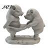 Desk Atmosphere Accessory Double Pig Pulling Ornament, Mini Size 3D Printed Figurine, Sculpture Funny Healing Desktop Decorative Sculpture,