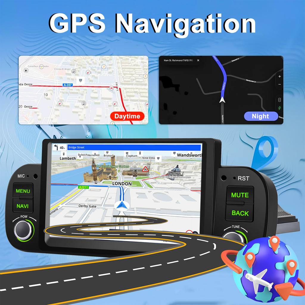 Автомобильное радио мультимедиа для Fiat Panda 2013-2020 Android Видео Стерео Android Auto Carplay GPS НЕТ 1 din DVD 7" Головное устройство