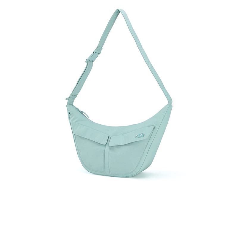 FILA X MAISON KITSUNE Fabric Shoulder Bag Unisex Dusty Blue F13U529131F-BU